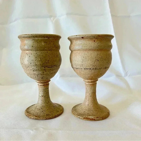 Stoneware Goblets - Picture 2 of 5
